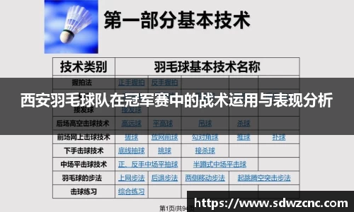 西安羽毛球队在冠军赛中的战术运用与表现分析